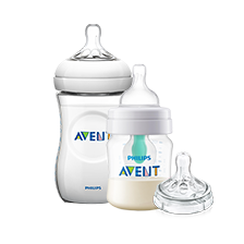 Range of Philips Avent Bottle Natural with Nipples