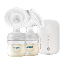 Comfort Double electric breast pump and nipples Philips Avent